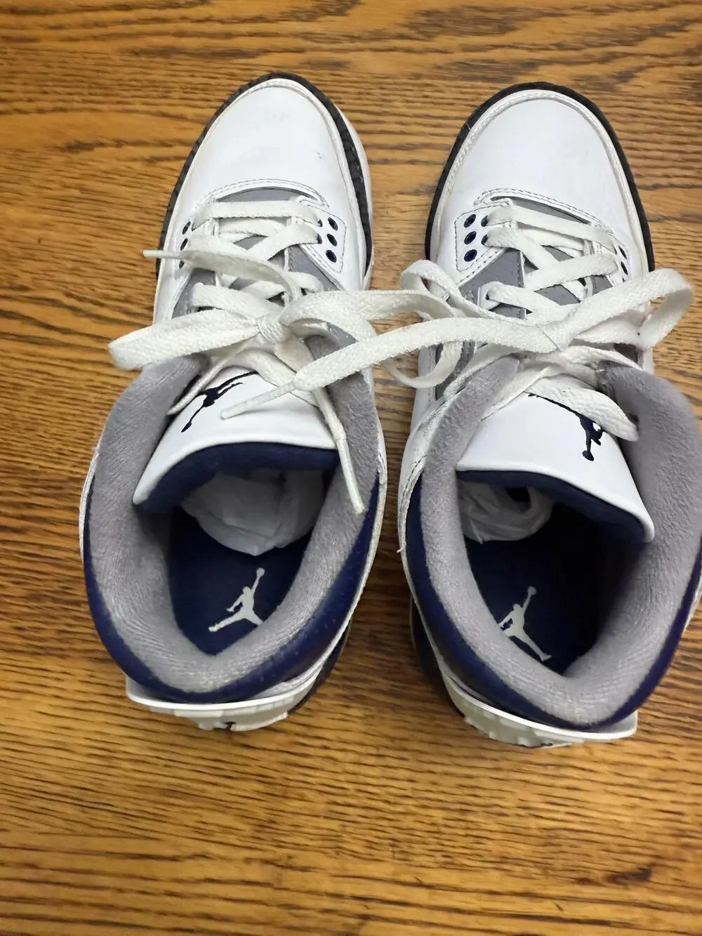 Air Jordan 3 Retro Shoes Mens Size 6.5Y OG Midnight Navy DM0967-140 Sneakers